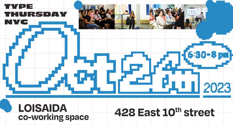 Ansi blog /  Type Thursday event Oct 26