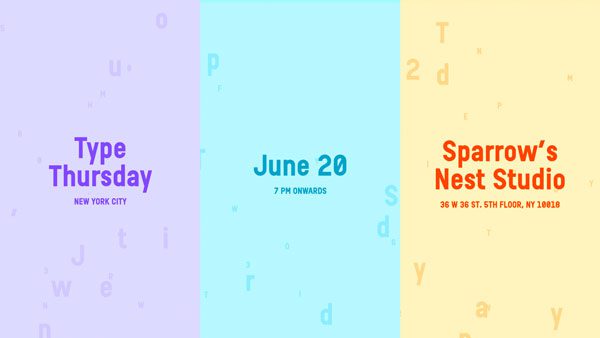 Ansi blog / Type Thursday event June 20 at Sparrow’s Nest